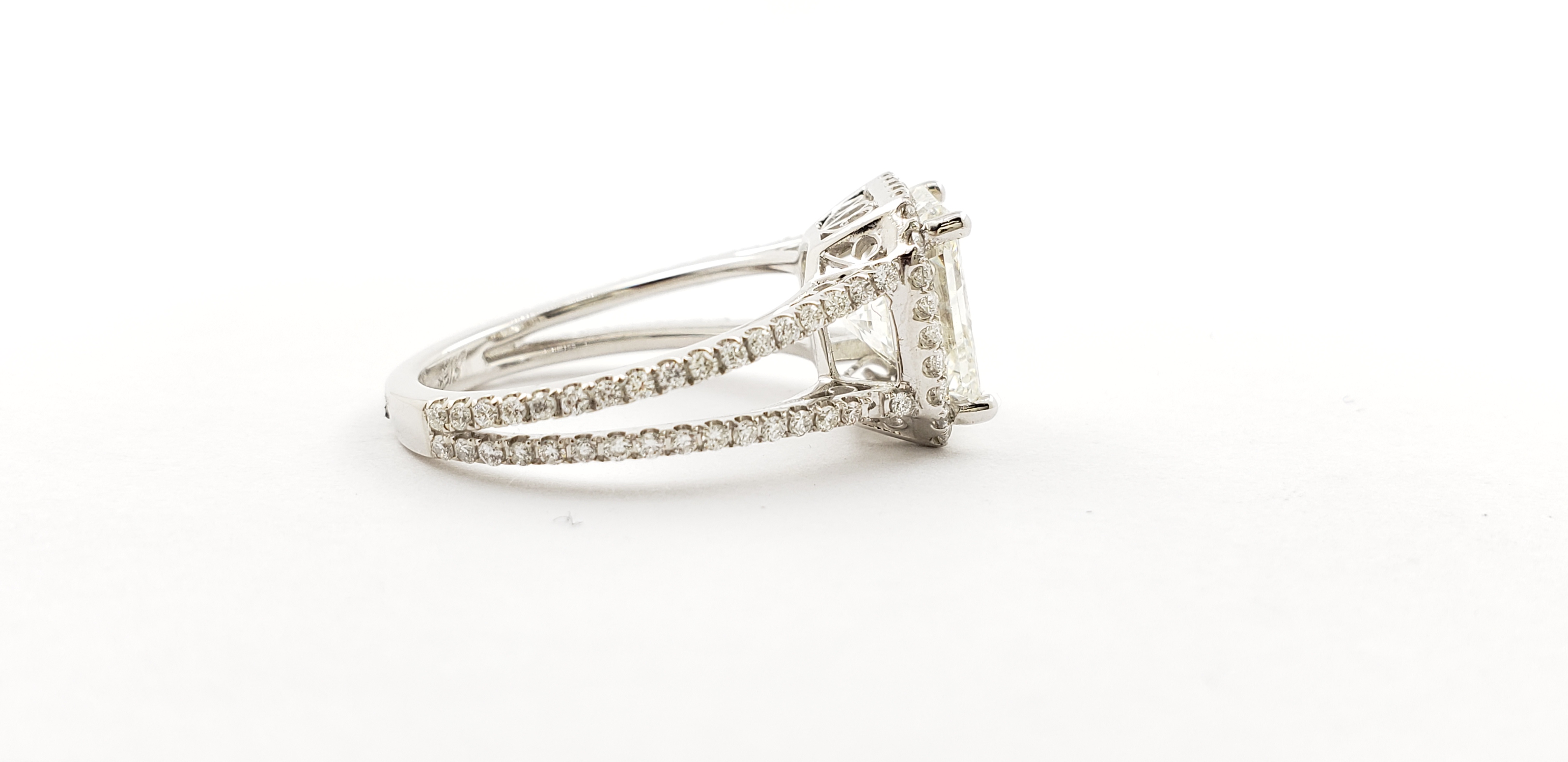 Radiant Diamond Ring with Halo